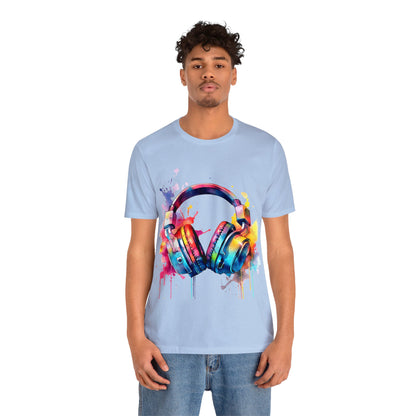 "Gamer's Canvas: Watercolor Waves Tee"