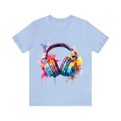 "Gamer's Canvas: Watercolor Waves Tee"