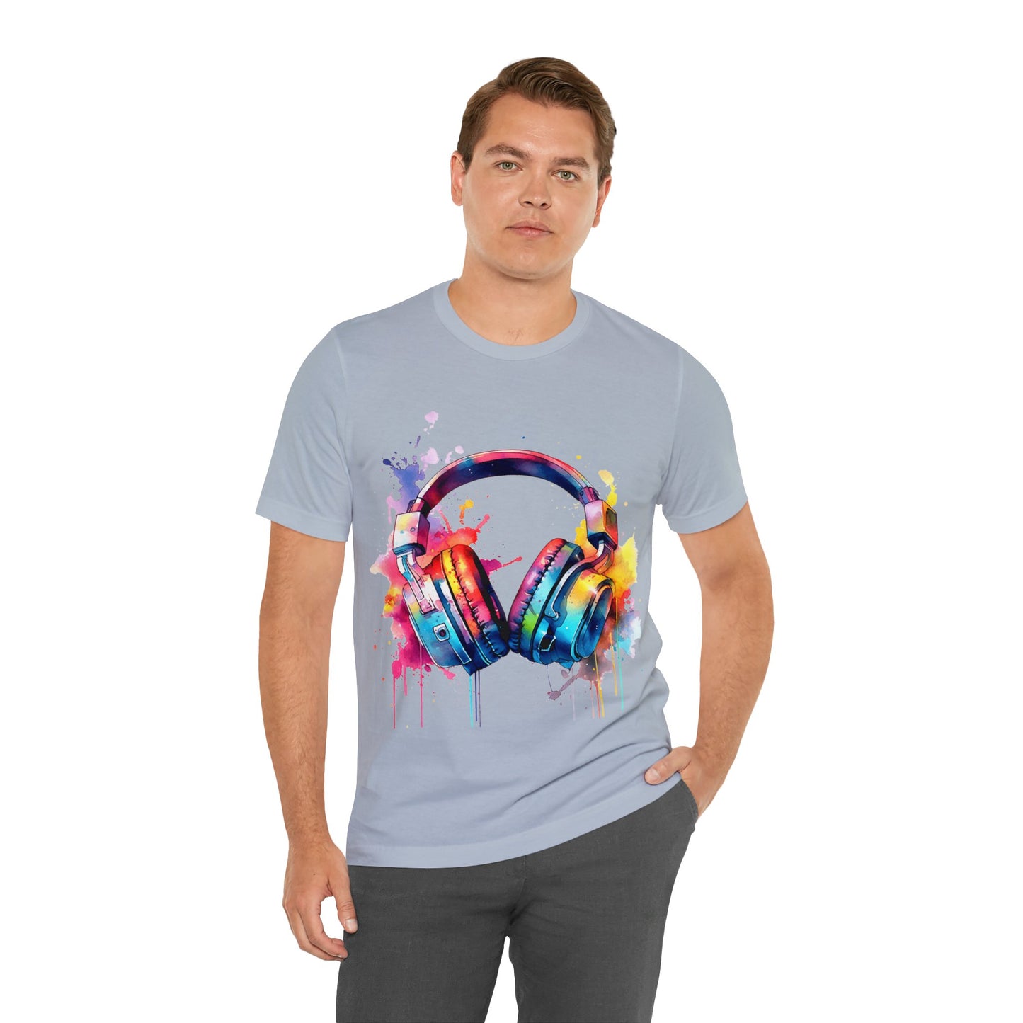 "Gamer's Canvas: Watercolor Waves Tee"