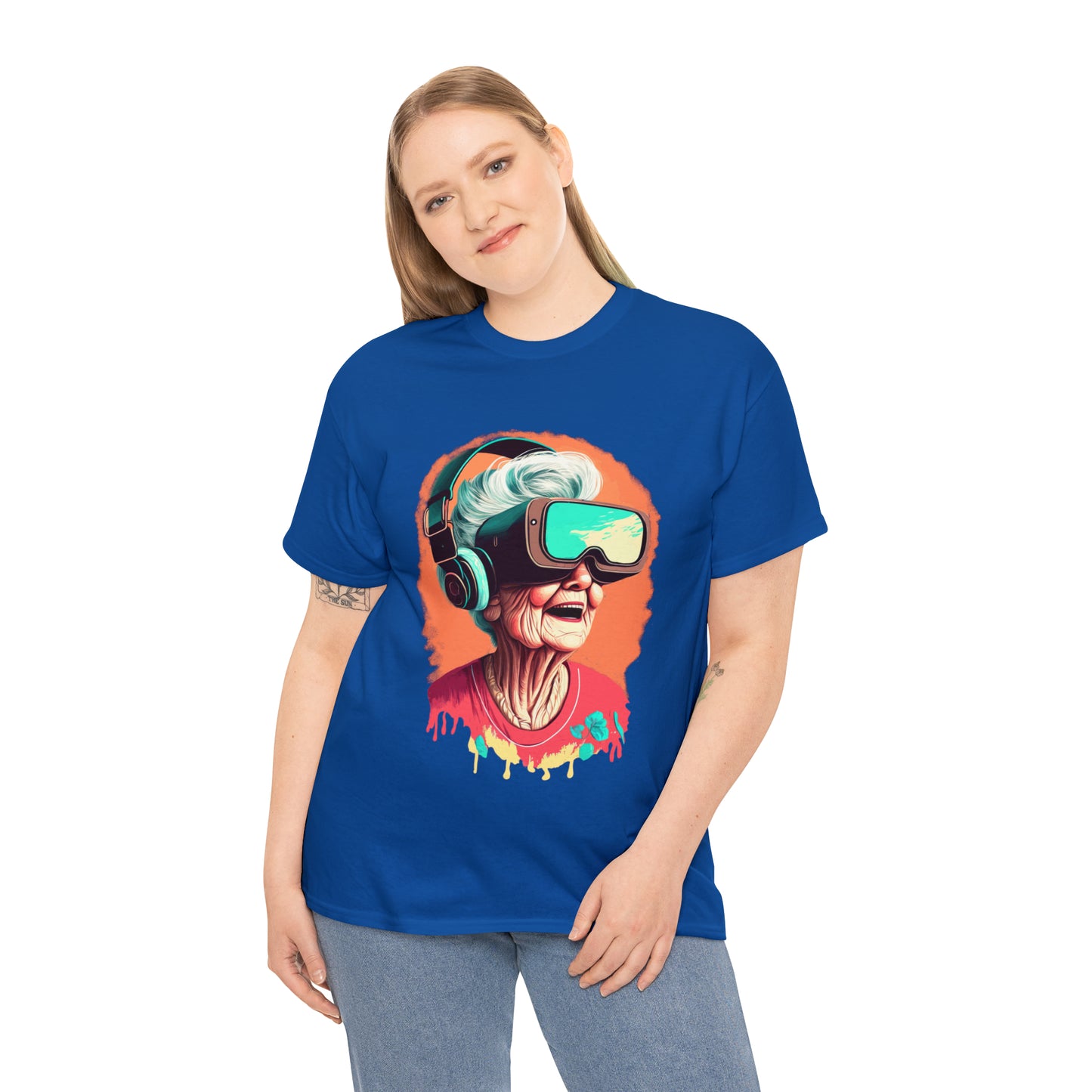 Old lady Gamer Unisex Heavy Cotton Tee