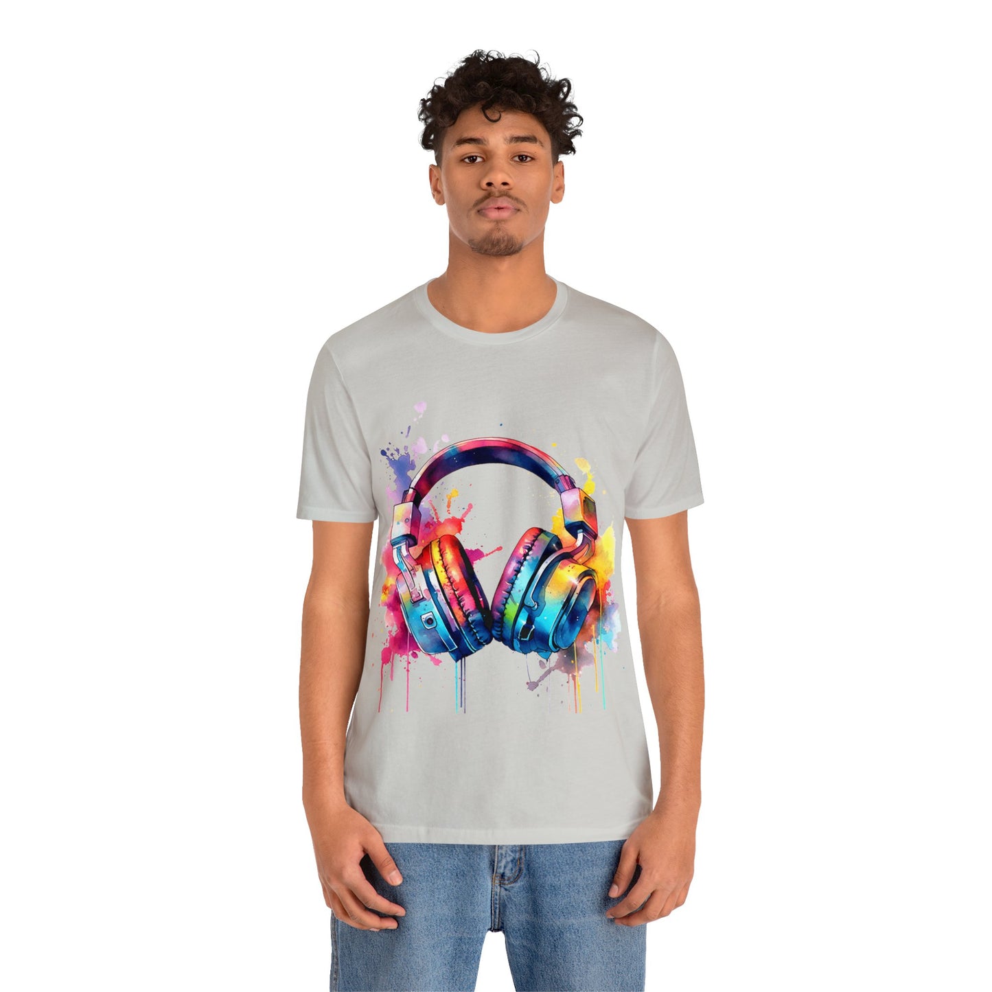 "Gamer's Canvas: Watercolor Waves Tee"