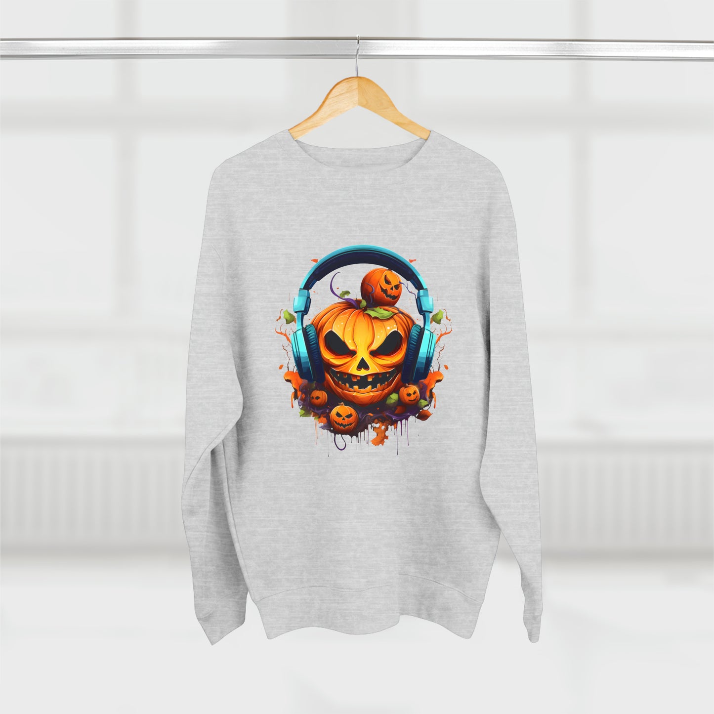 Halloween, Gamer Jack, Unisex Premium Crewneck Sweatshirt