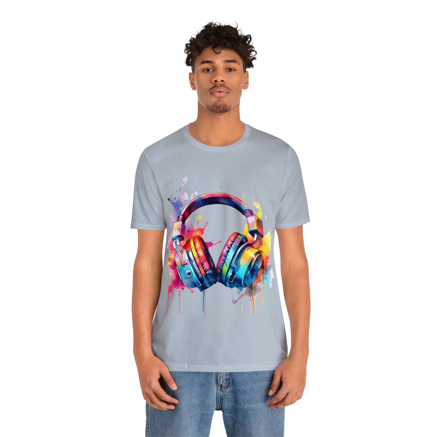 "Gamer's Canvas: Watercolor Waves Tee"