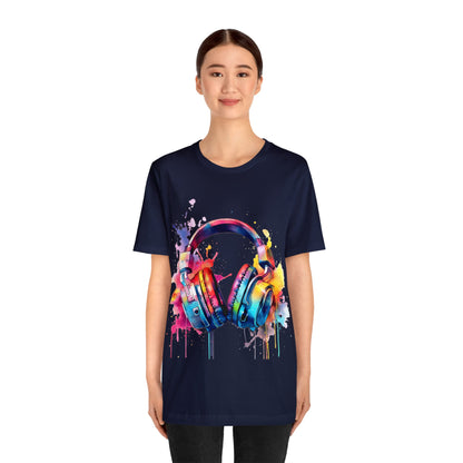 "Gamer's Canvas: Watercolor Waves Tee"