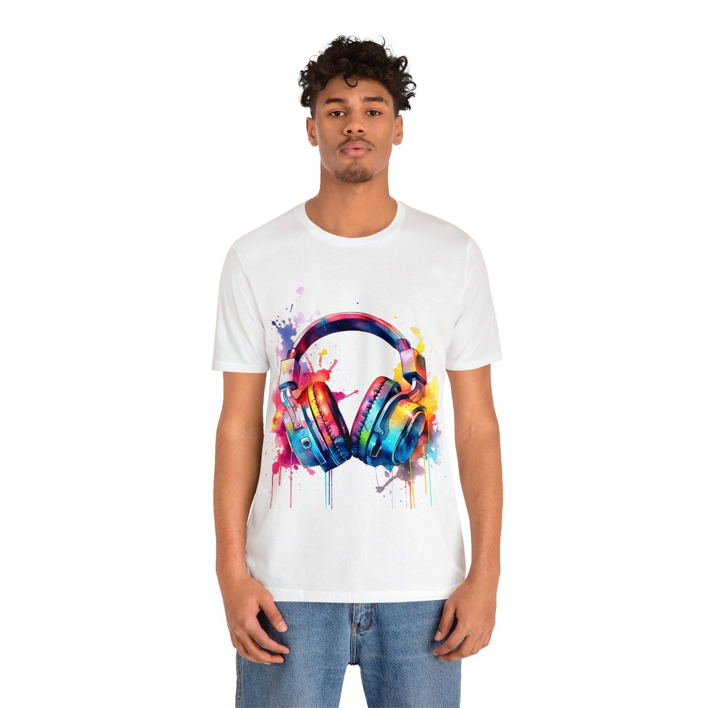 "Gamer's Canvas: Watercolor Waves Tee"