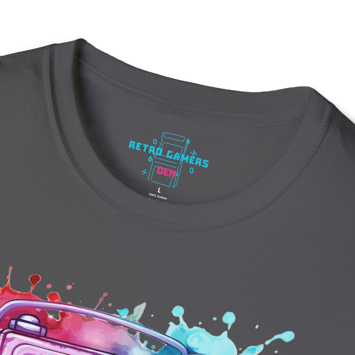 "Portable Dreams: Watercolor Gaming Odyssey Tee"