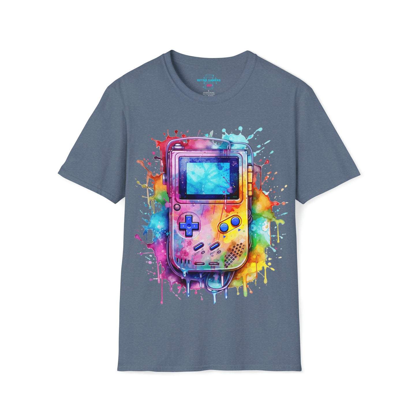 "Portable Dreams: Watercolor Gaming Odyssey Tee"