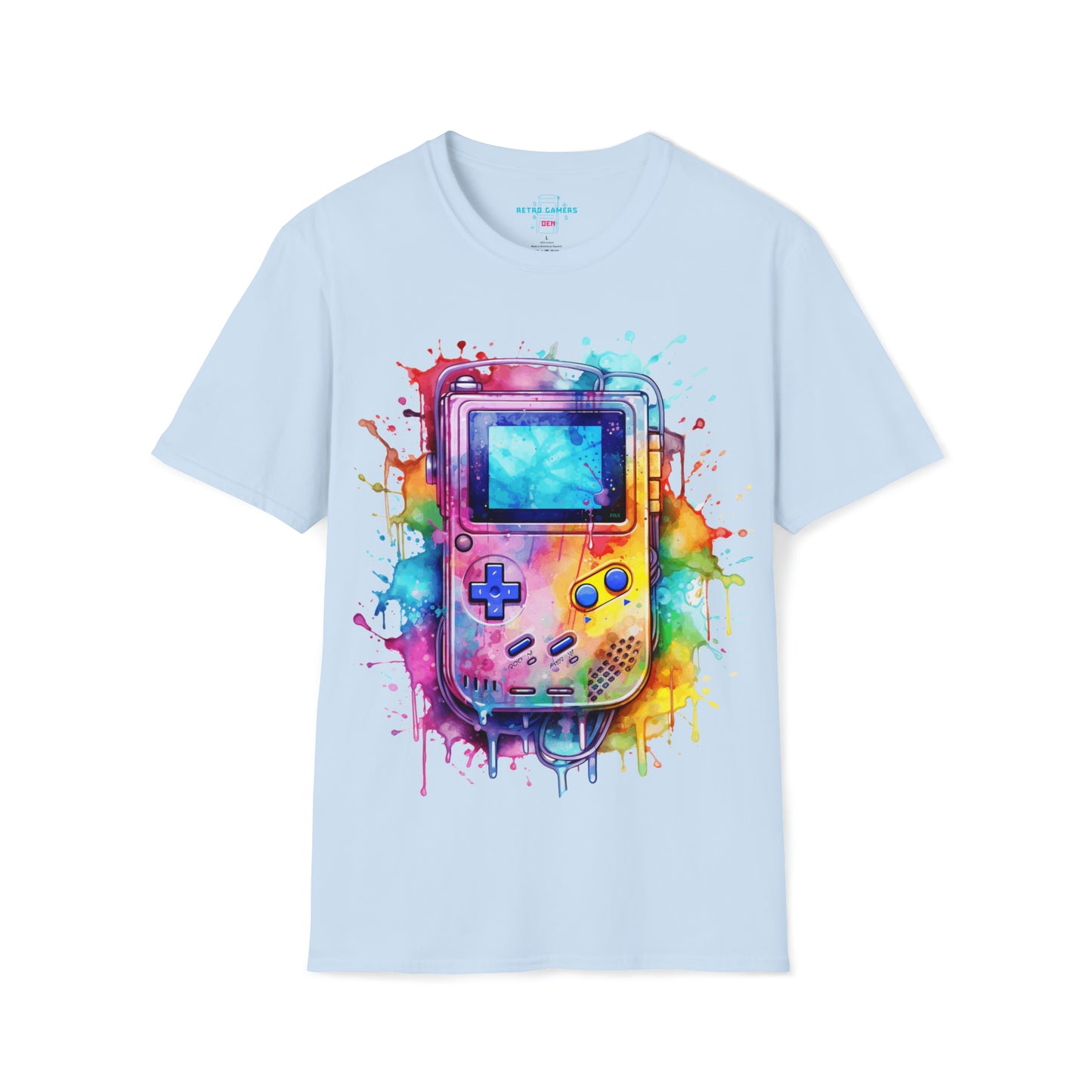 "Portable Dreams: Watercolor Gaming Odyssey Tee"