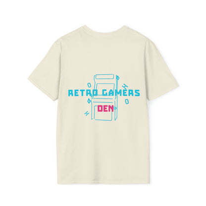 Retro Gamers Den Camiseta unisex de estilo suave