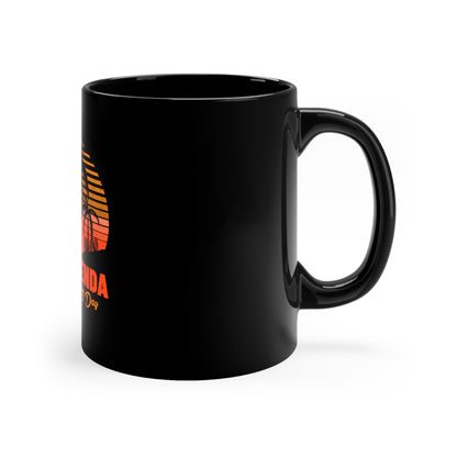 Mi agenda gaming todo el día Taza negra de 11oz