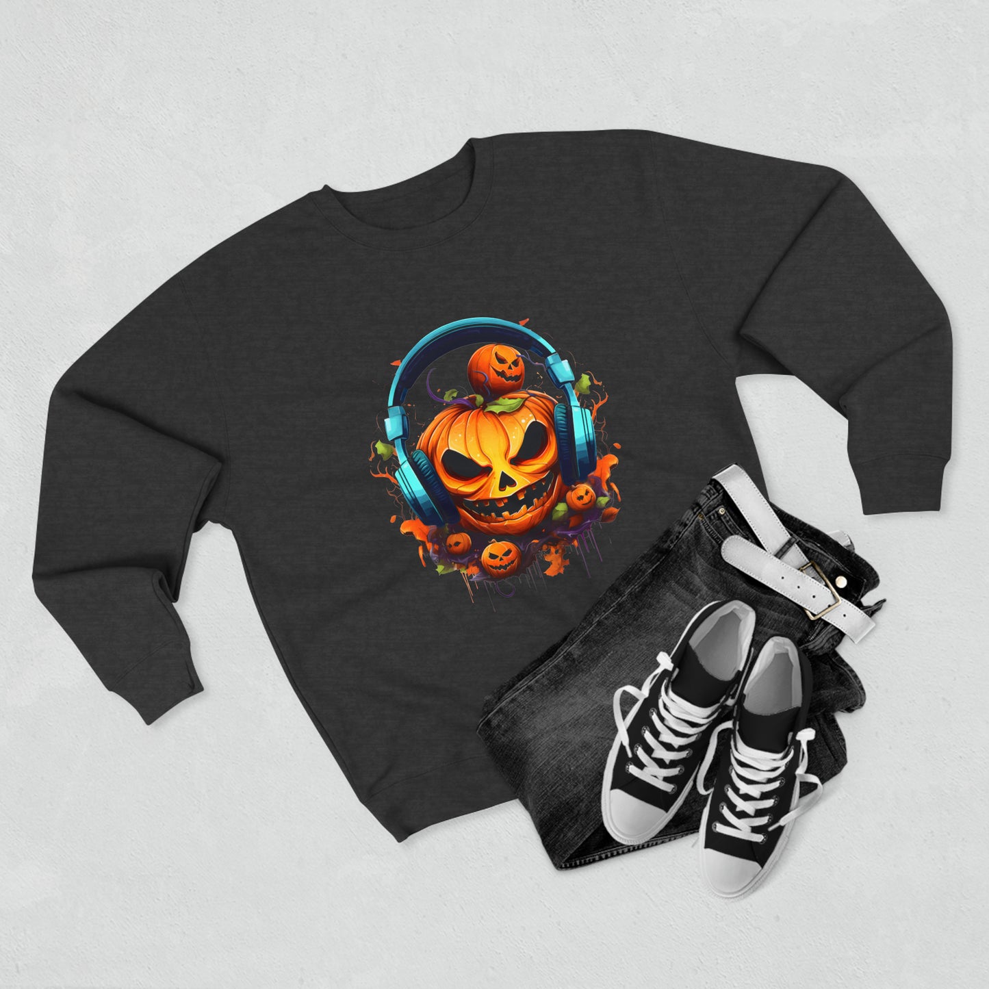 Halloween, Gamer Jack, Unisex Premium Crewneck Sweatshirt