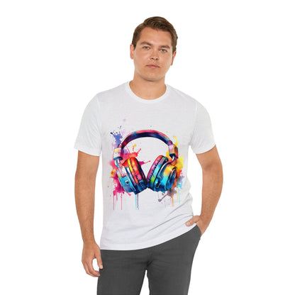 "Gamer's Canvas: Watercolor Waves Tee"