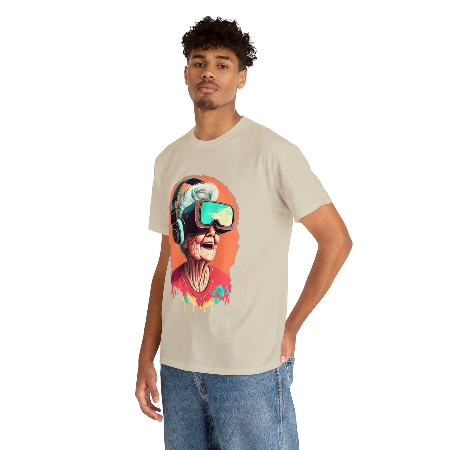 Old lady Gamer Unisex Heavy Cotton Tee