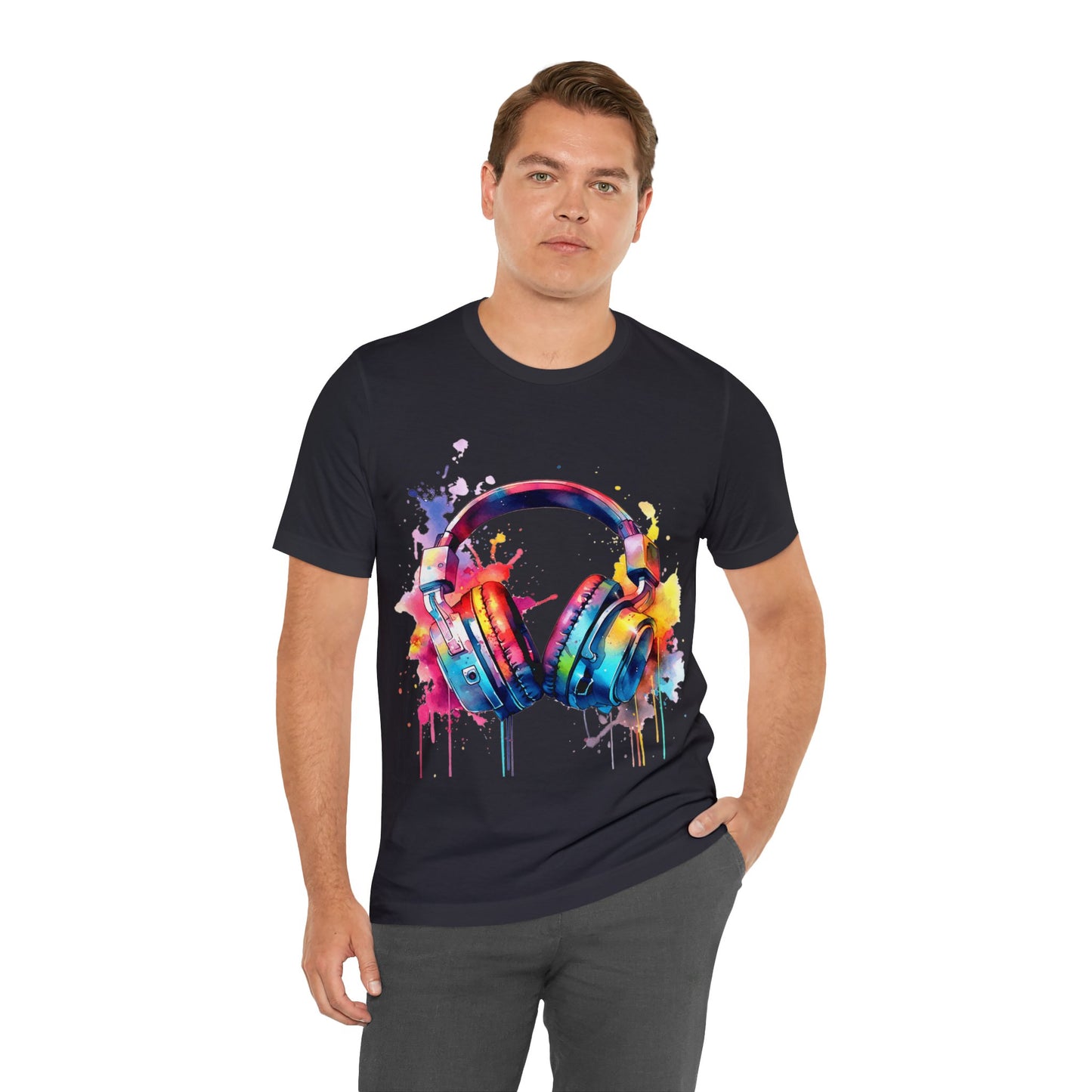 "Gamer's Canvas: Watercolor Waves Tee"