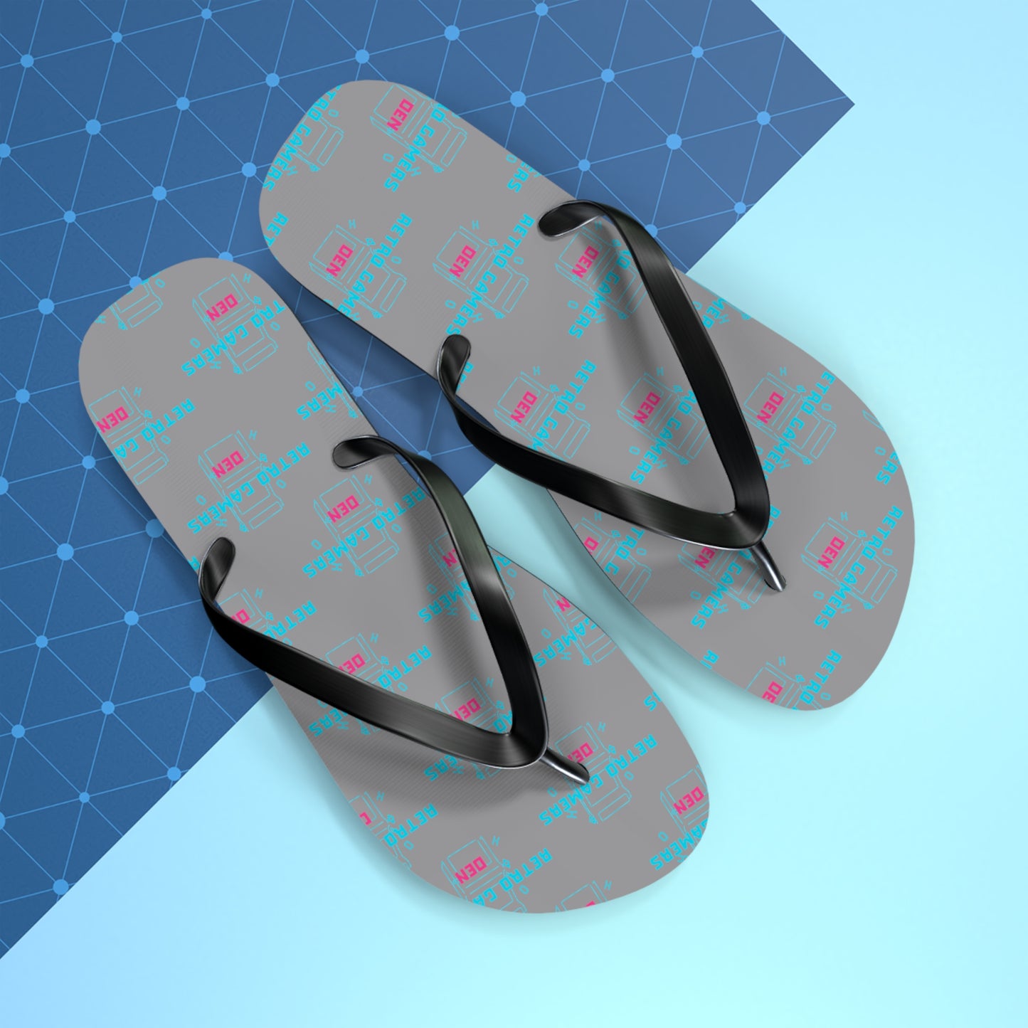 Retro Gamers Den Flip Flops