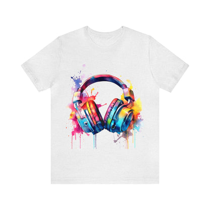 "Gamer's Canvas: Watercolor Waves Tee"