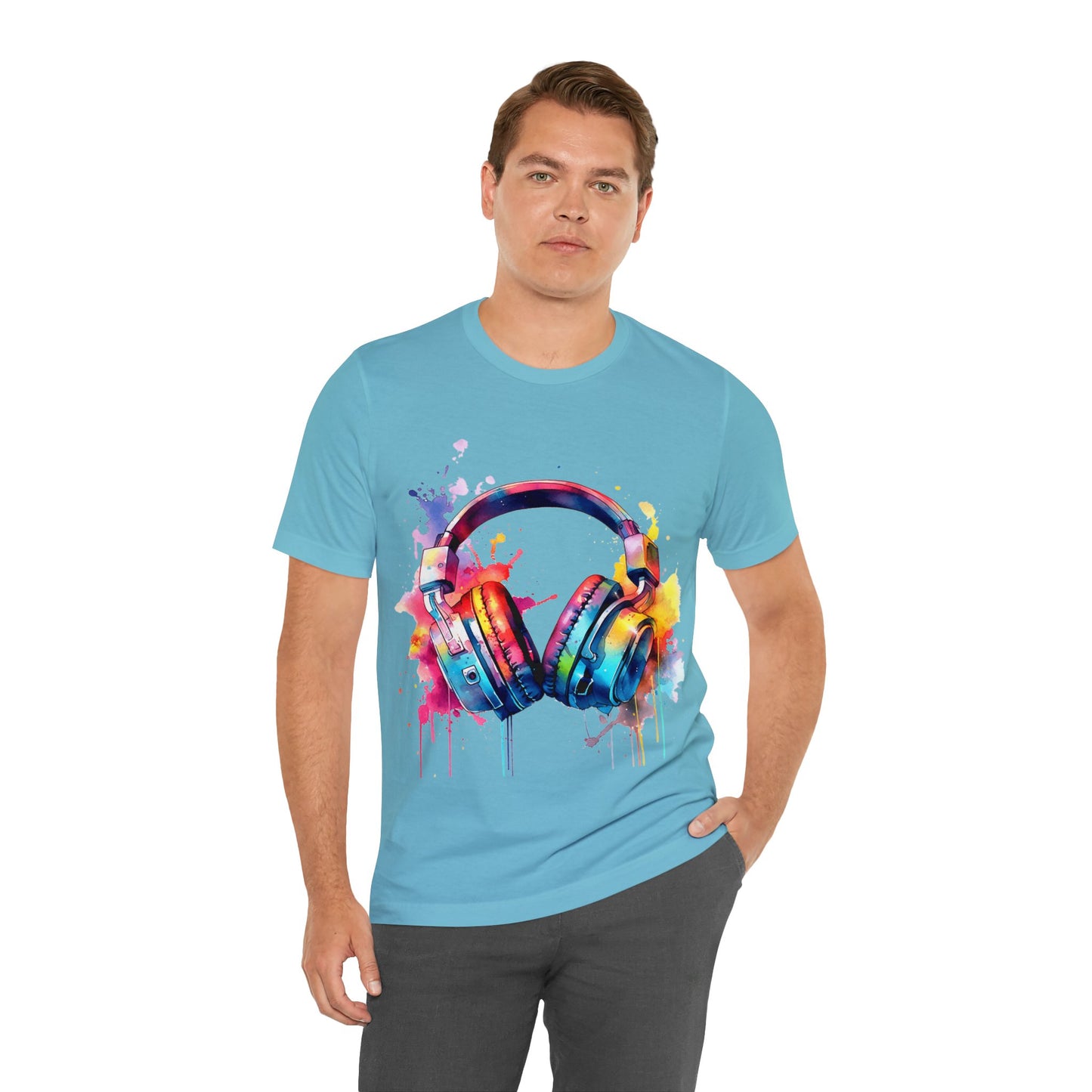 "Gamer's Canvas: Watercolor Waves Tee"