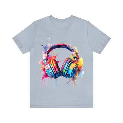 "Gamer's Canvas: Watercolor Waves Tee"