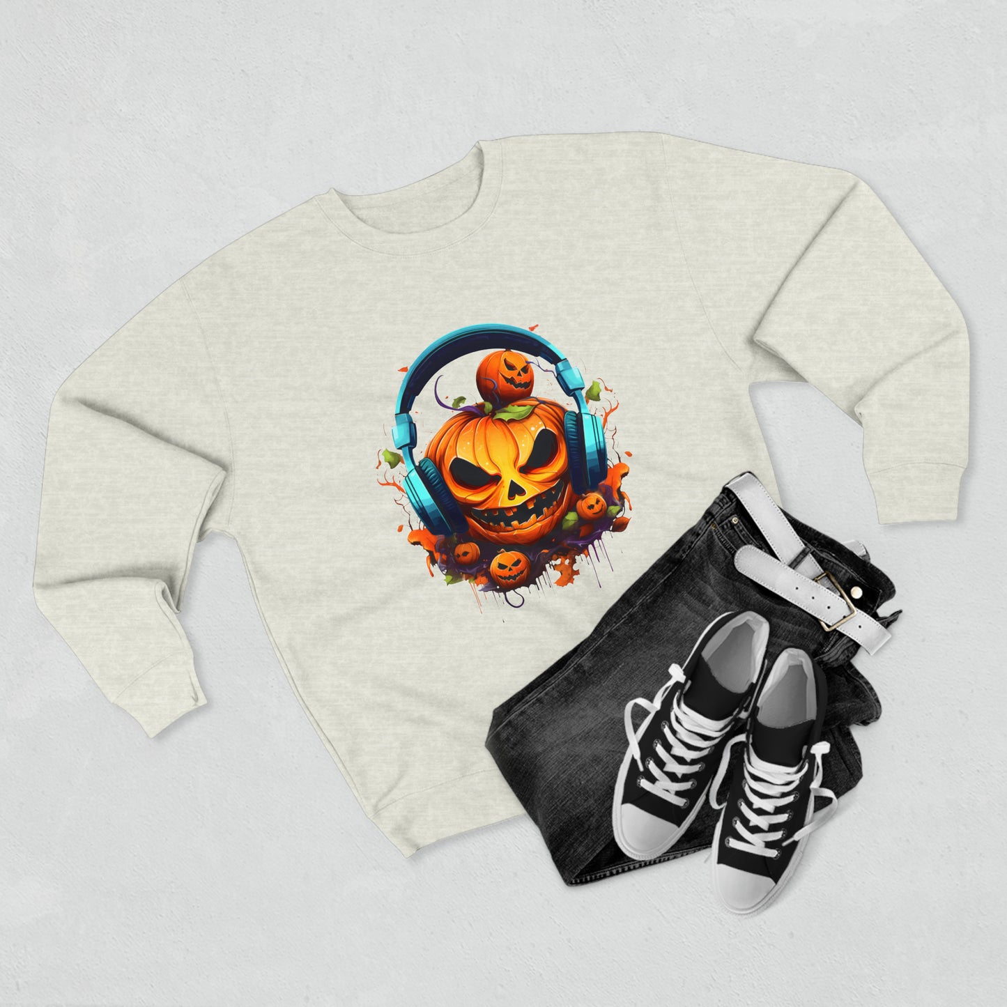 Halloween, Gamer Jack, Unisex Premium Crewneck Sweatshirt