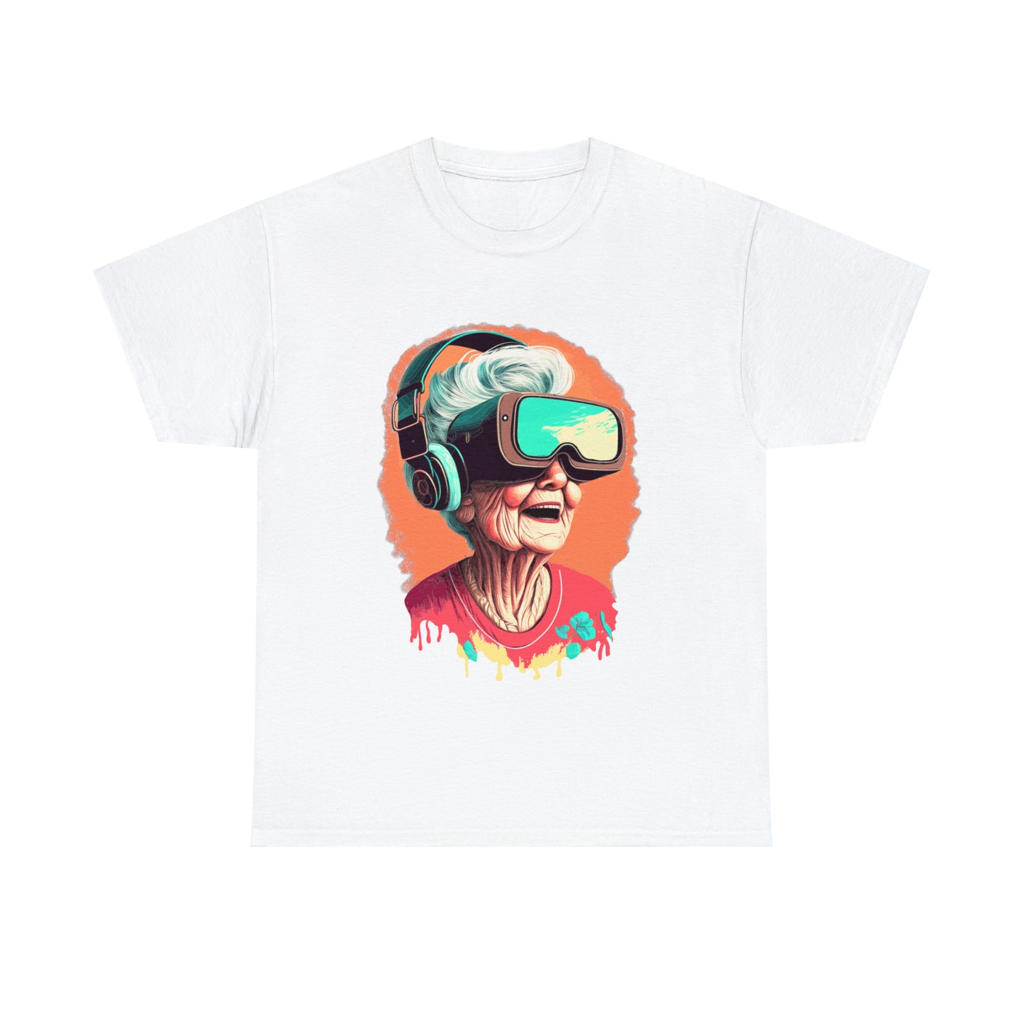 Old lady Gamer Unisex Heavy Cotton Tee