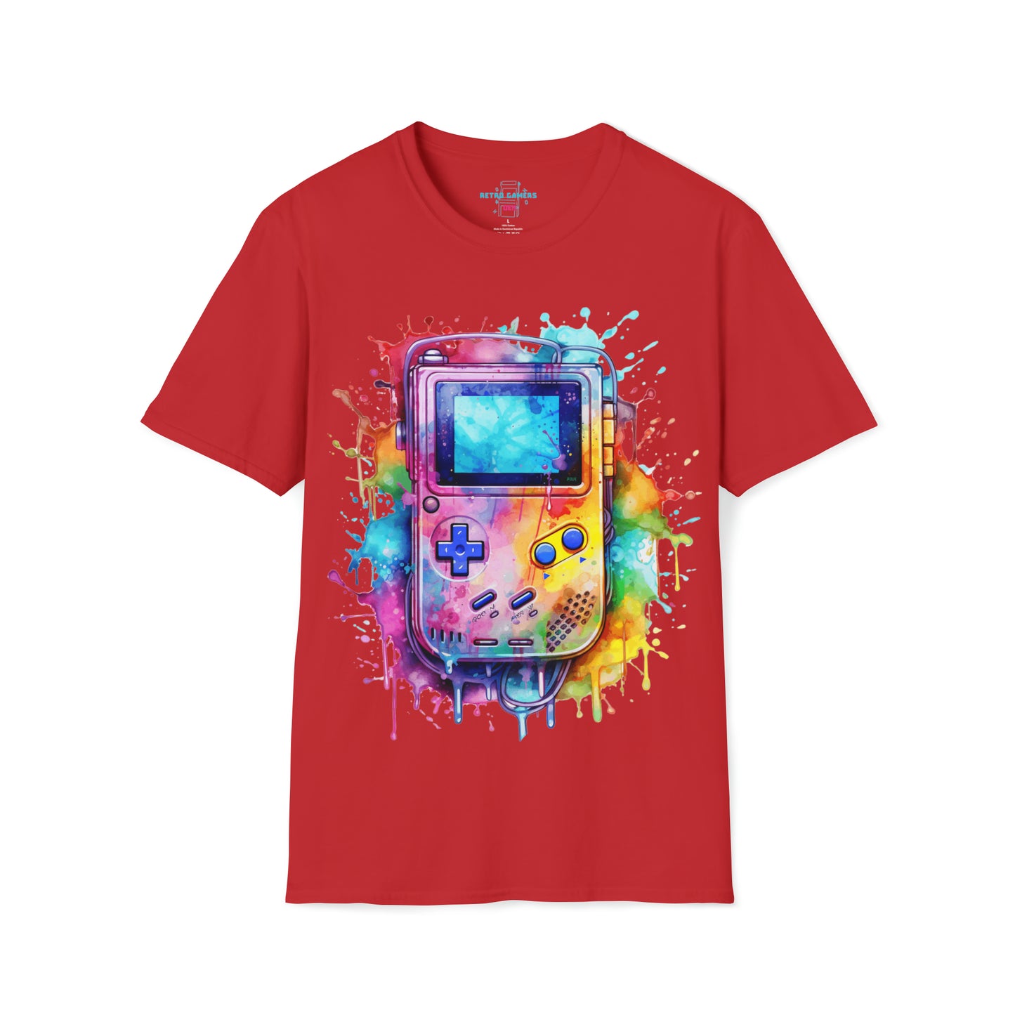 "Portable Dreams: Watercolor Gaming Odyssey Tee"