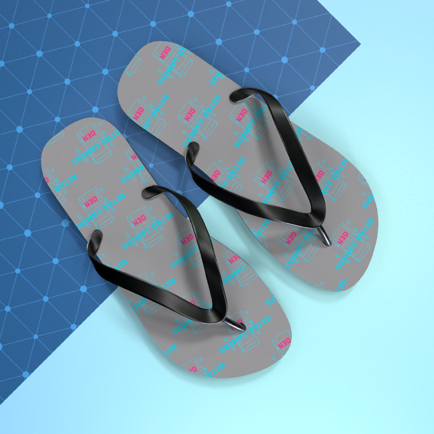 Retro Gamers Den Flip Flops