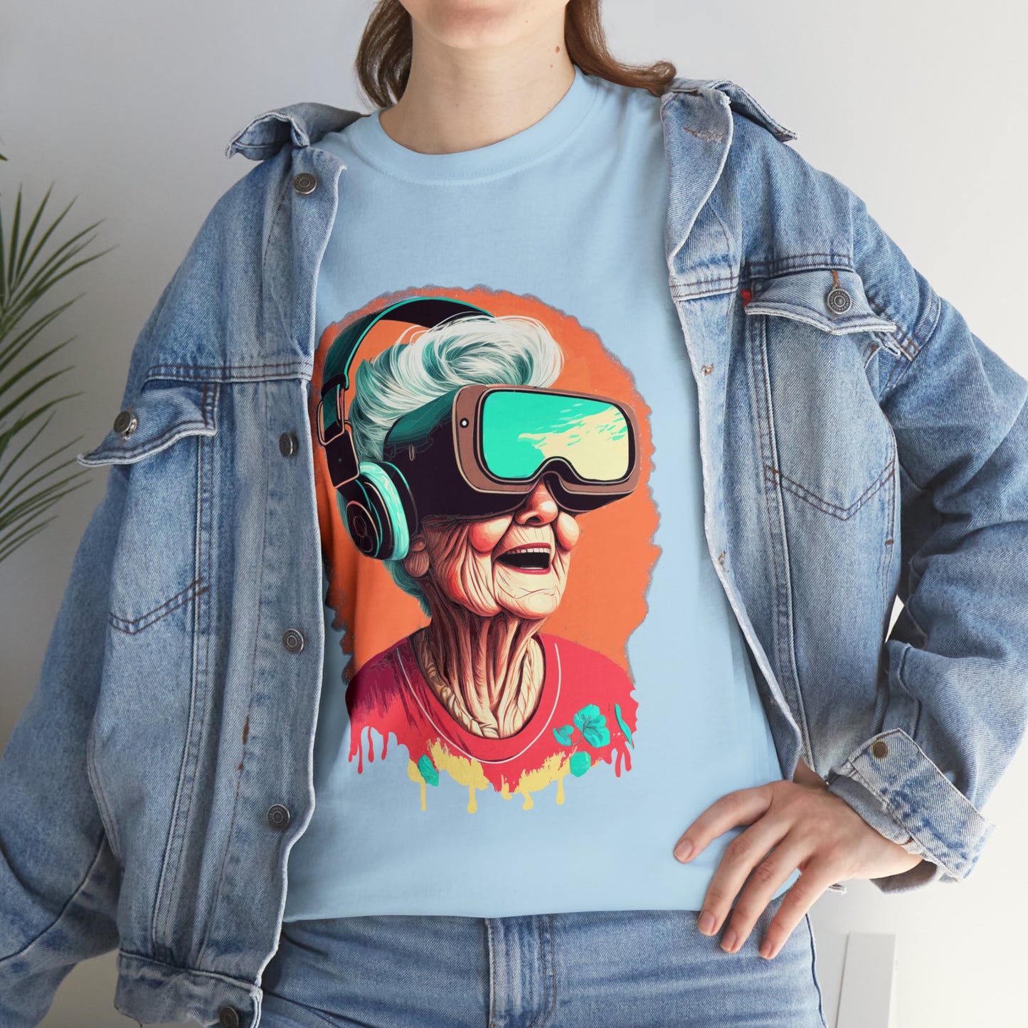 Old lady Gamer Unisex Heavy Cotton Tee