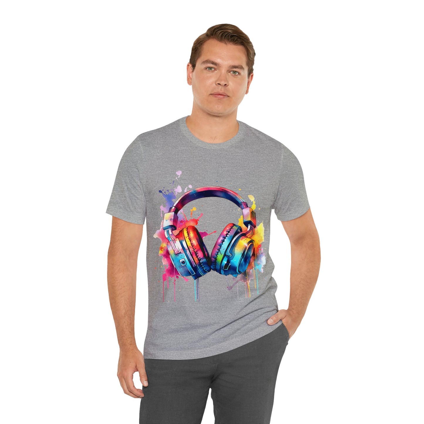 "Gamer's Canvas: Watercolor Waves Tee"