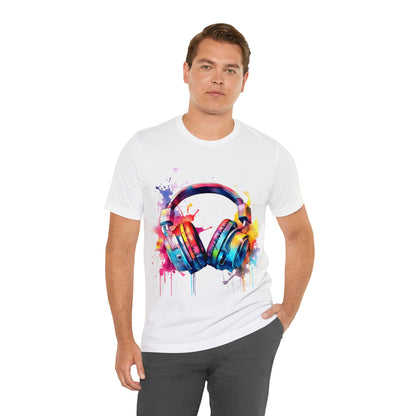 "Gamer's Canvas: Watercolor Waves Tee"