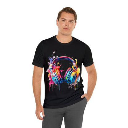 "Gamer's Canvas: Watercolor Waves Tee"