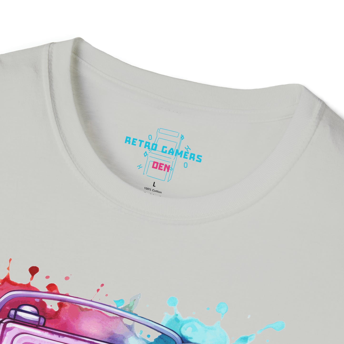 "Portable Dreams: Watercolor Gaming Odyssey Tee"