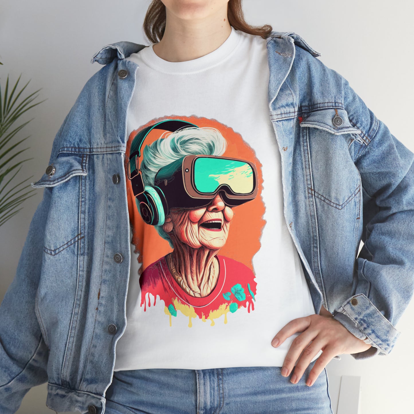 Old lady Gamer Unisex Heavy Cotton Tee