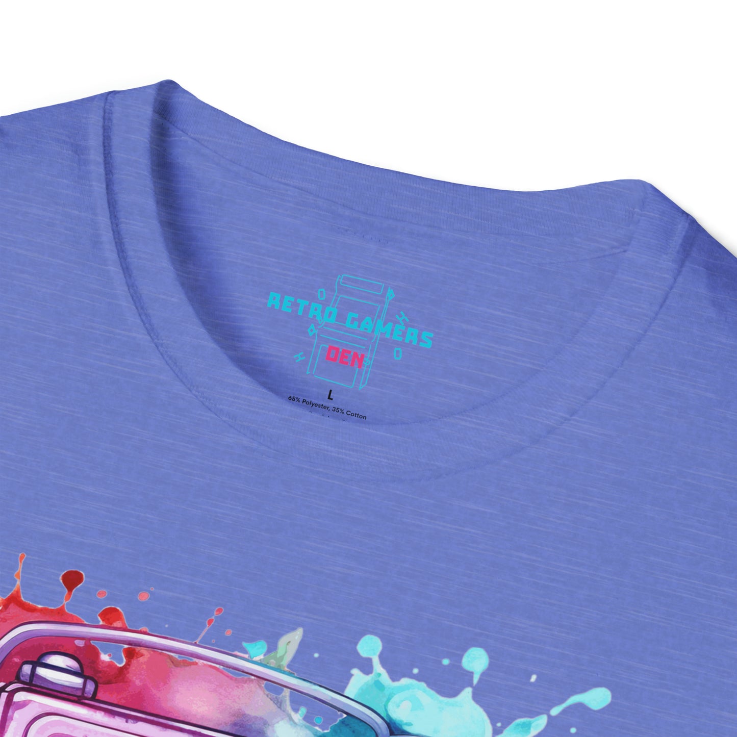 "Portable Dreams: Watercolor Gaming Odyssey Tee"