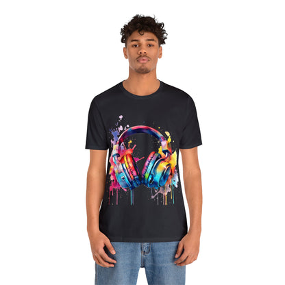 "Gamer's Canvas: Watercolor Waves Tee"