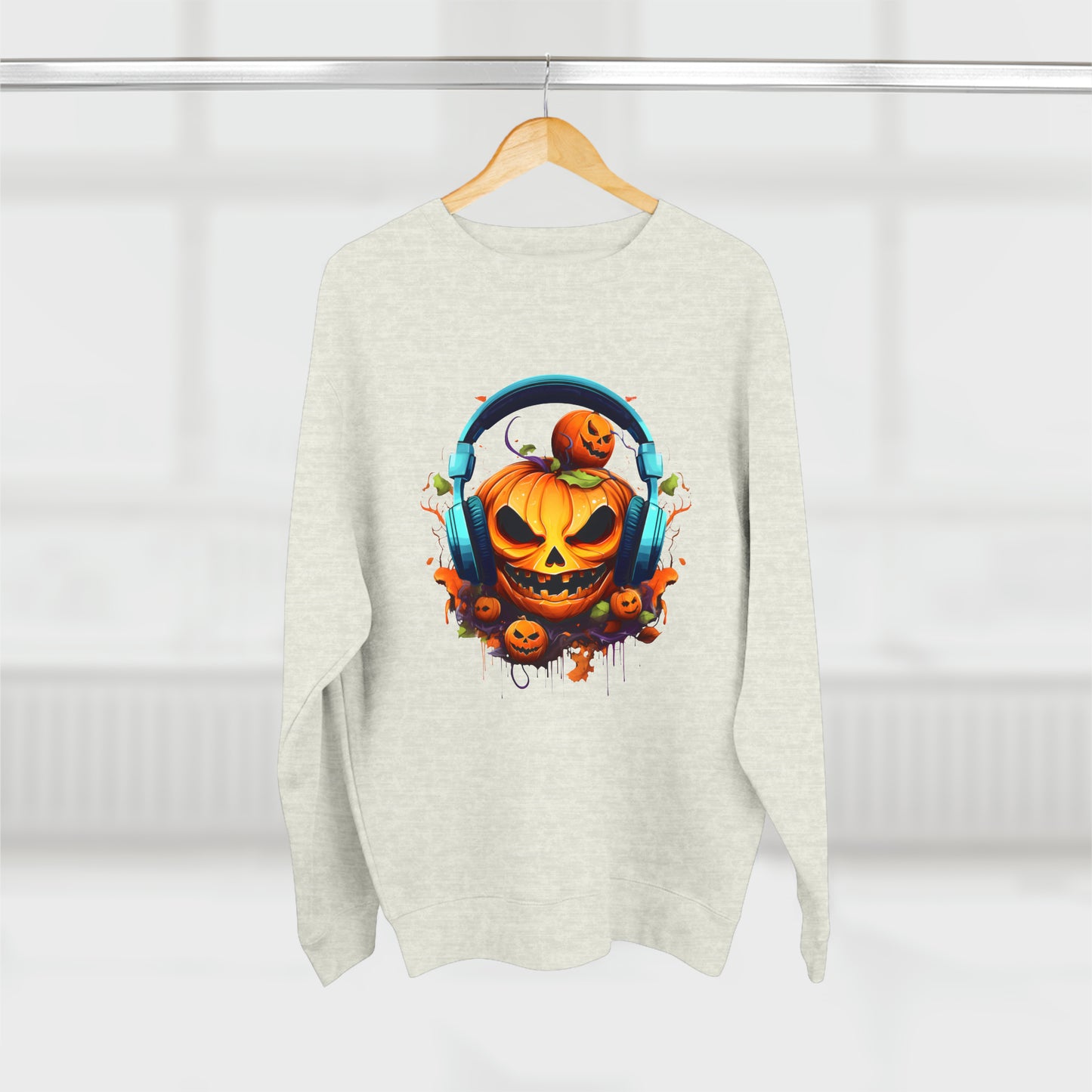 Halloween, Gamer Jack, Unisex Premium Crewneck Sweatshirt