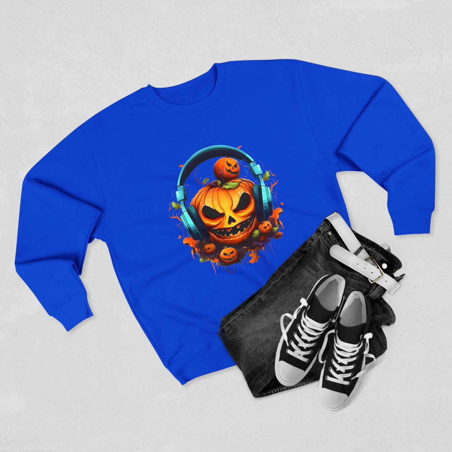 Halloween, Gamer Jack, Unisex Premium Crewneck Sweatshirt