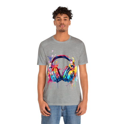 "Gamer's Canvas: Watercolor Waves Tee"