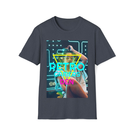 Retro Gamers Den Unisex Softstyle T-Shirt