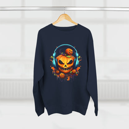 Halloween, Gamer Jack, Unisex Premium Crewneck Sweatshirt