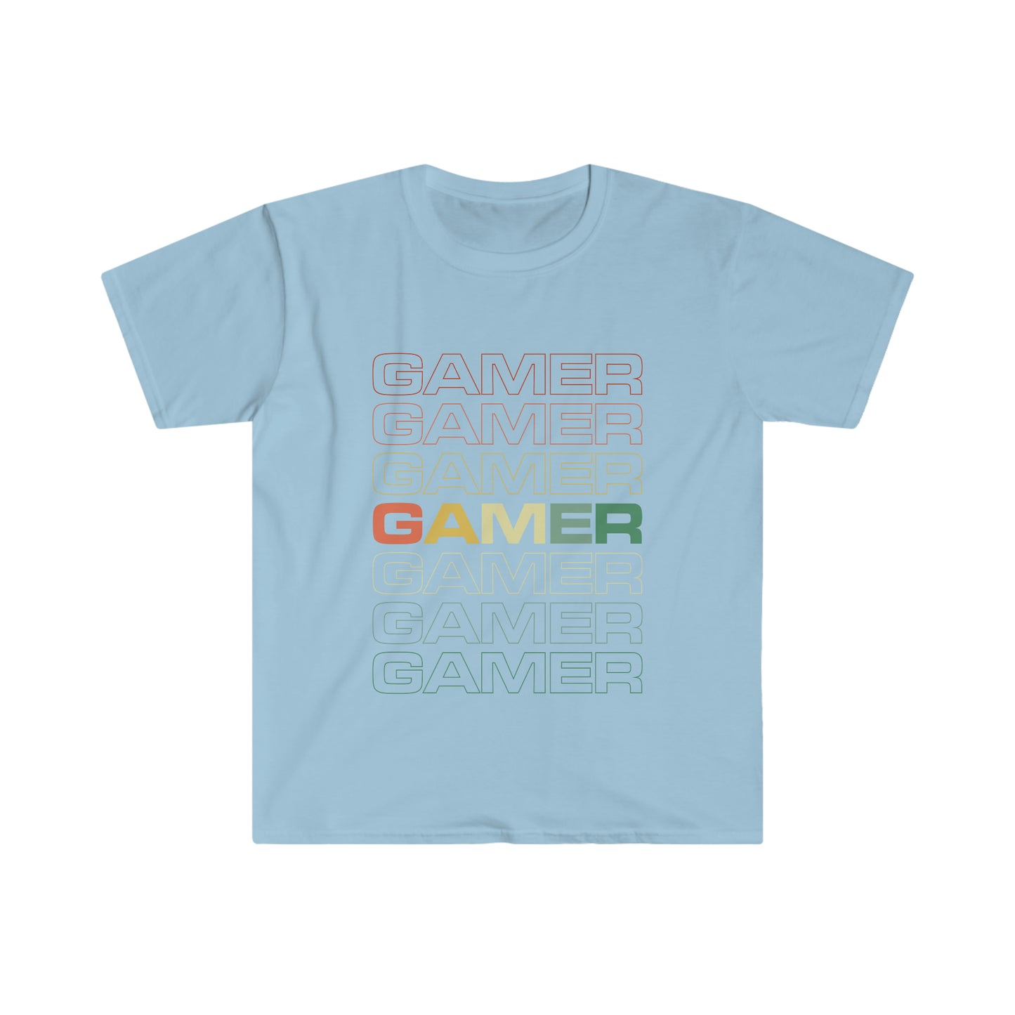 GAMER Camiseta unisex de estilo suave 