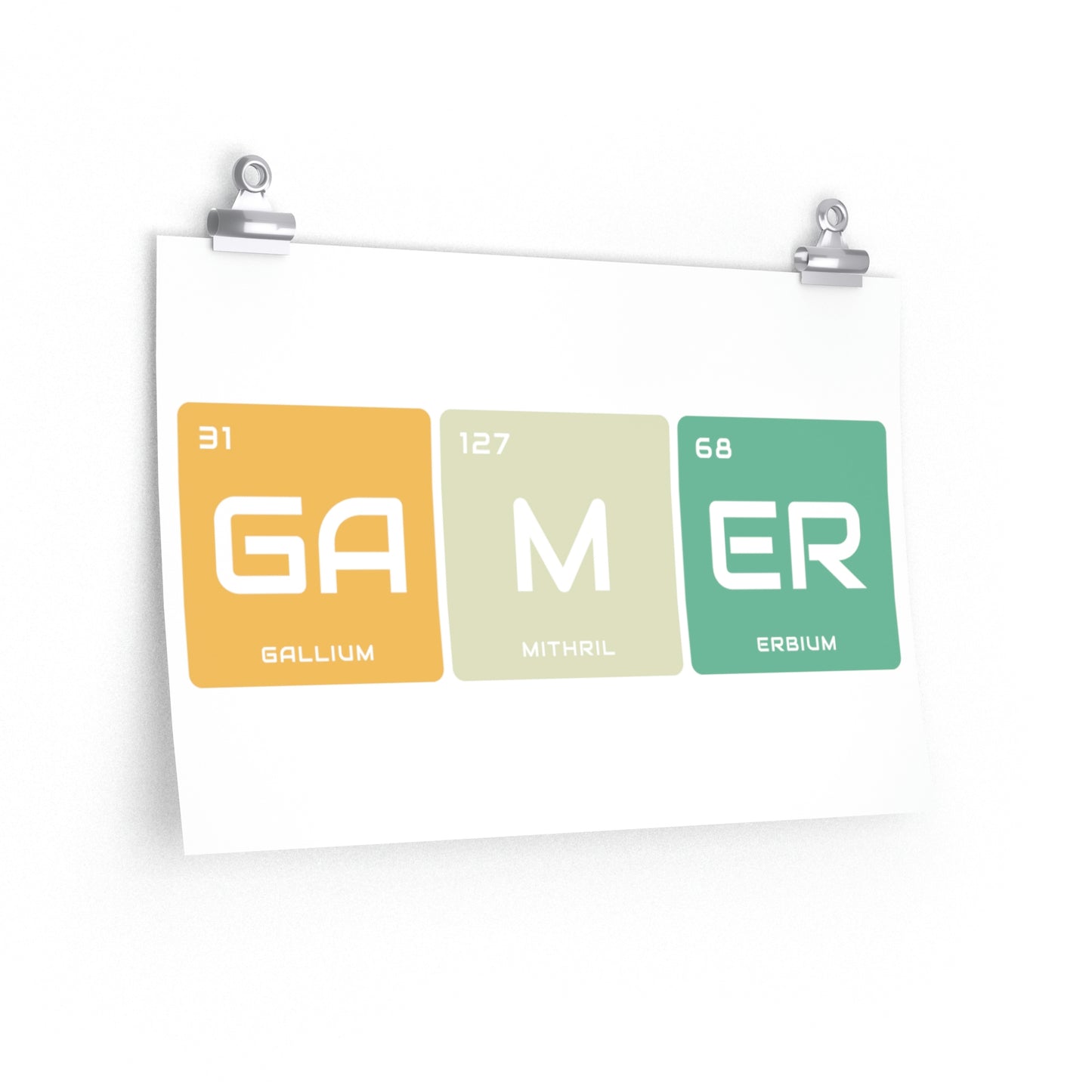 Gamer V2 Premium Matte horizontal posters