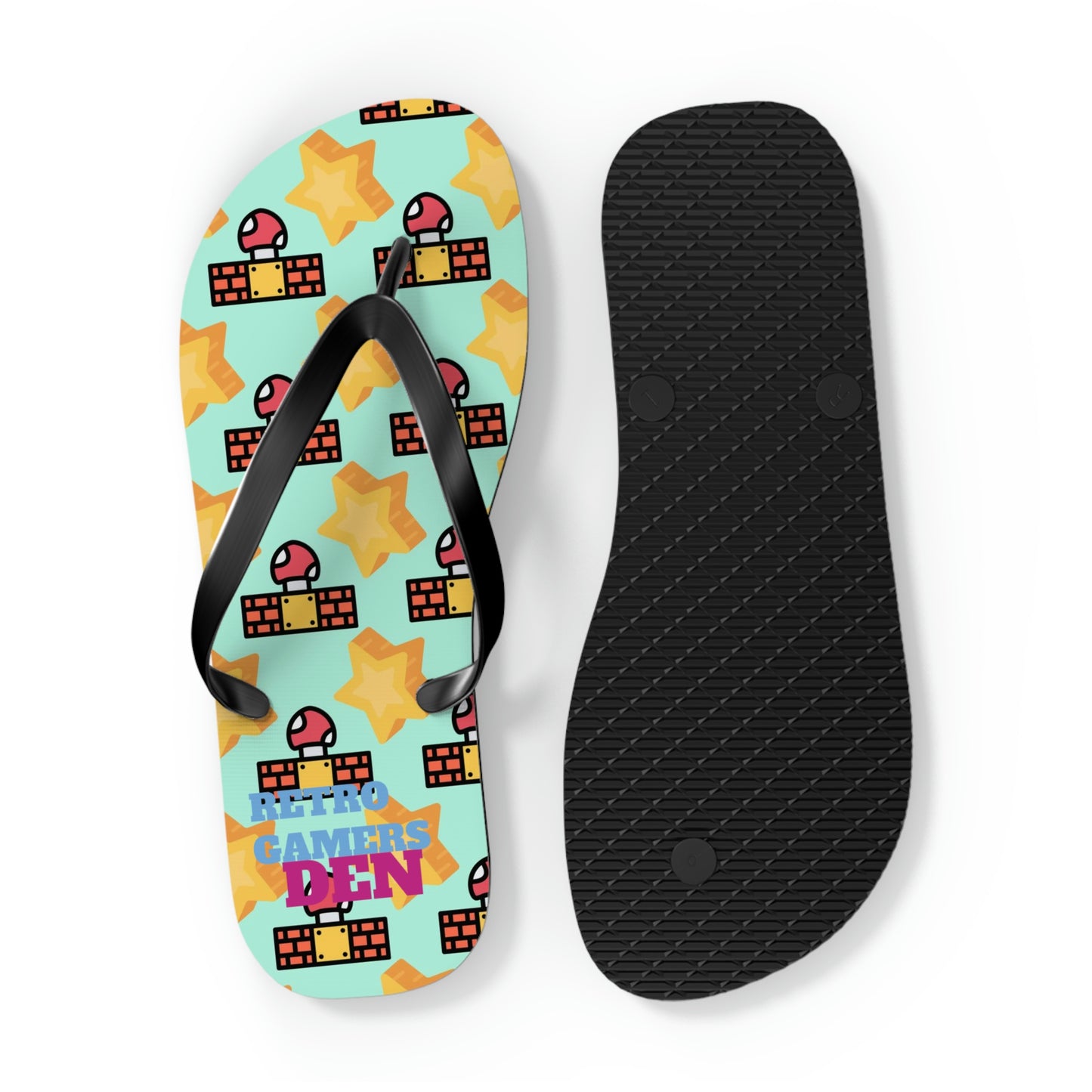 Mario World Flip Flops