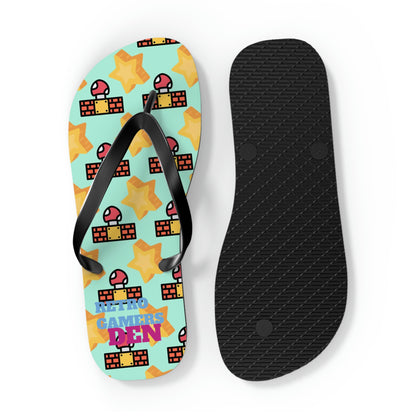 Mario World Flip Flops