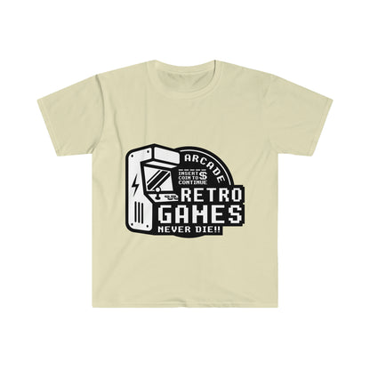 Retro Games camiseta blanca unisex Softstyle 