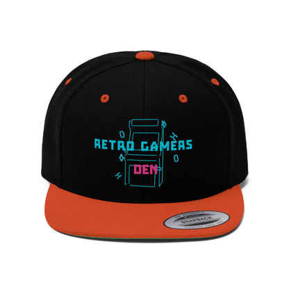 Retro Gamers Den Unisex Flat Bill Hat