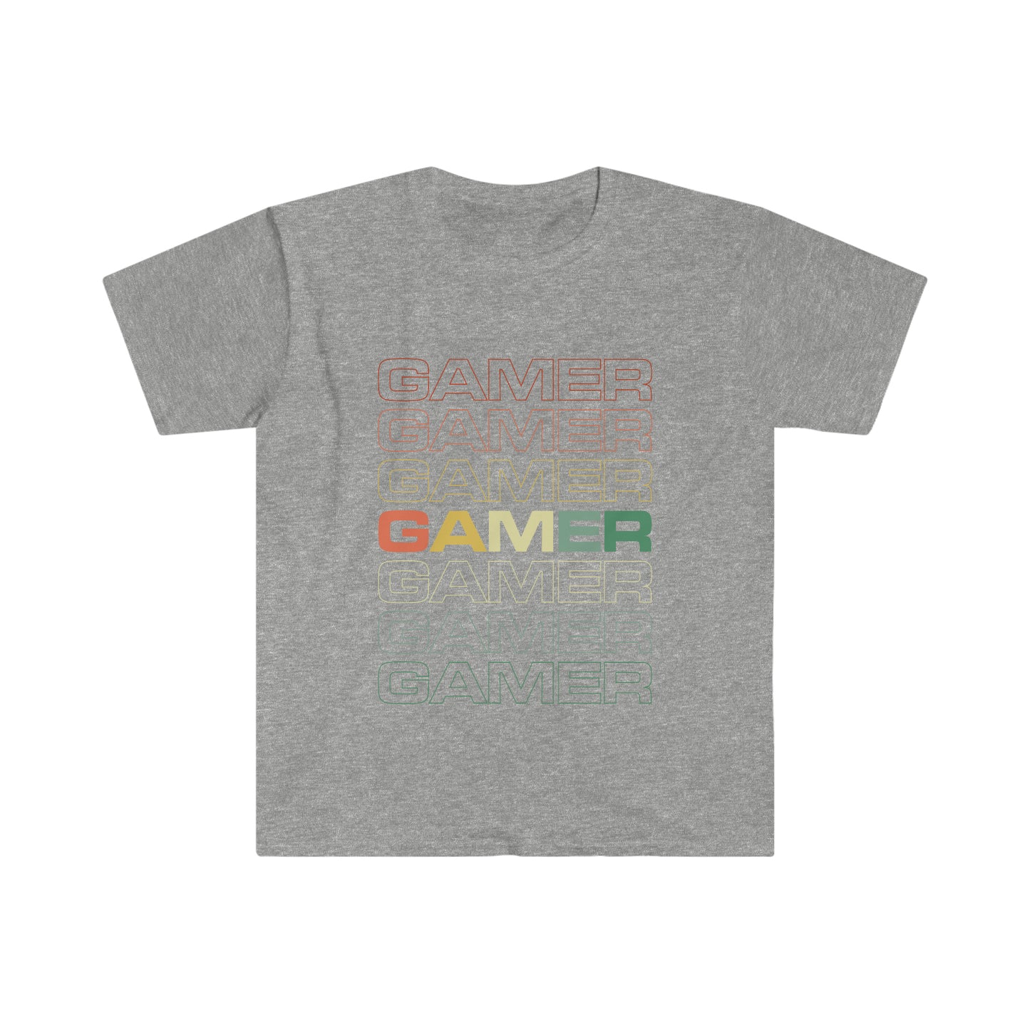 GAMER Camiseta unisex de estilo suave 