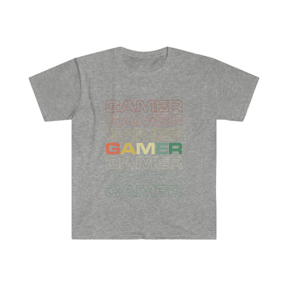 GAMER Camiseta unisex de estilo suave 