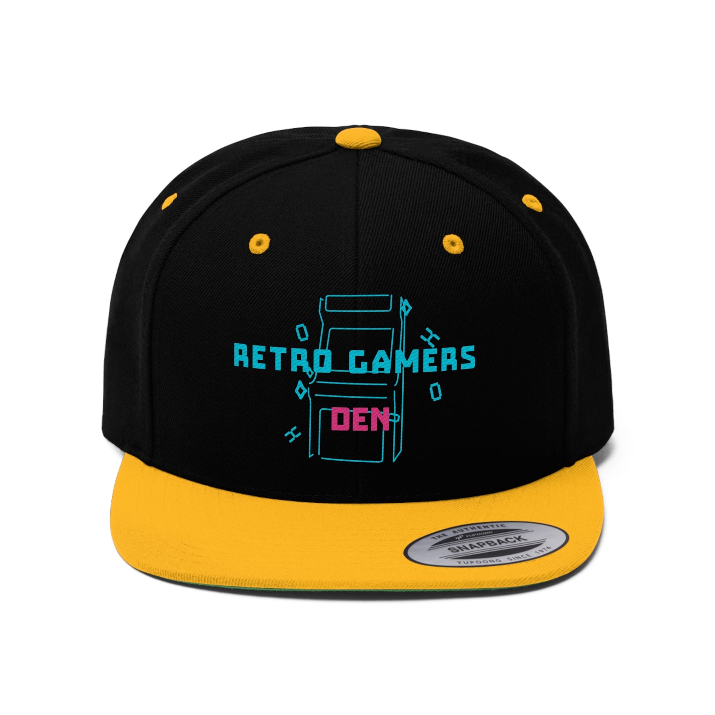 Retro Gamers Den Unisex Flat Bill Hat