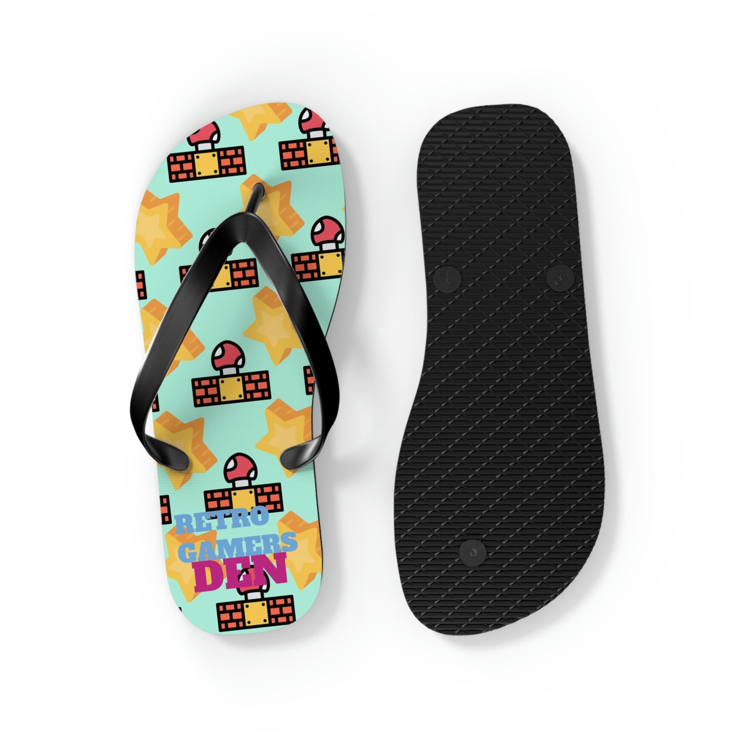 Mario World Flip Flops