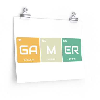 Gamer V2 Premium Matte horizontal posters